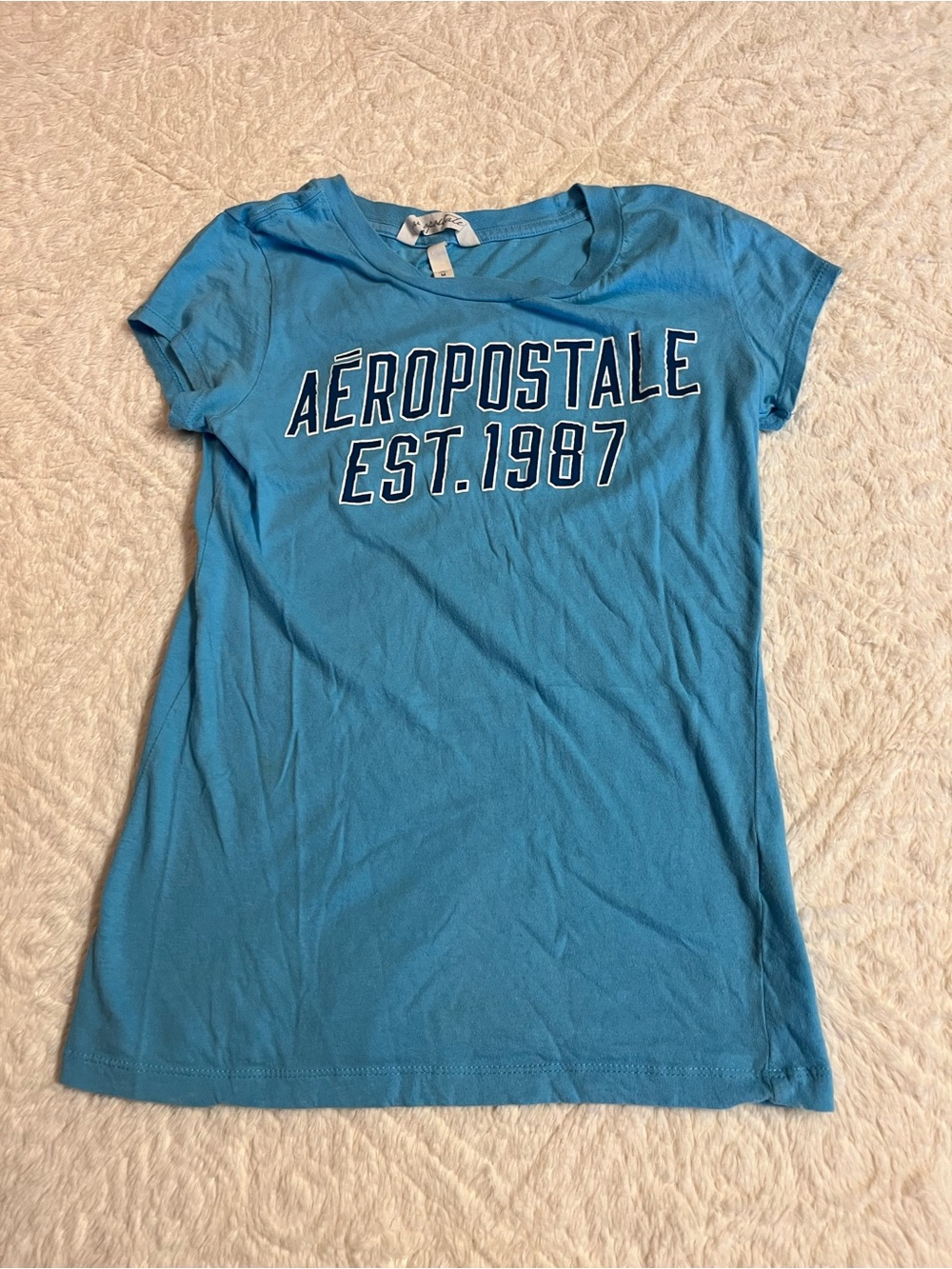 Aeropostale Blue Crew Neck Tee